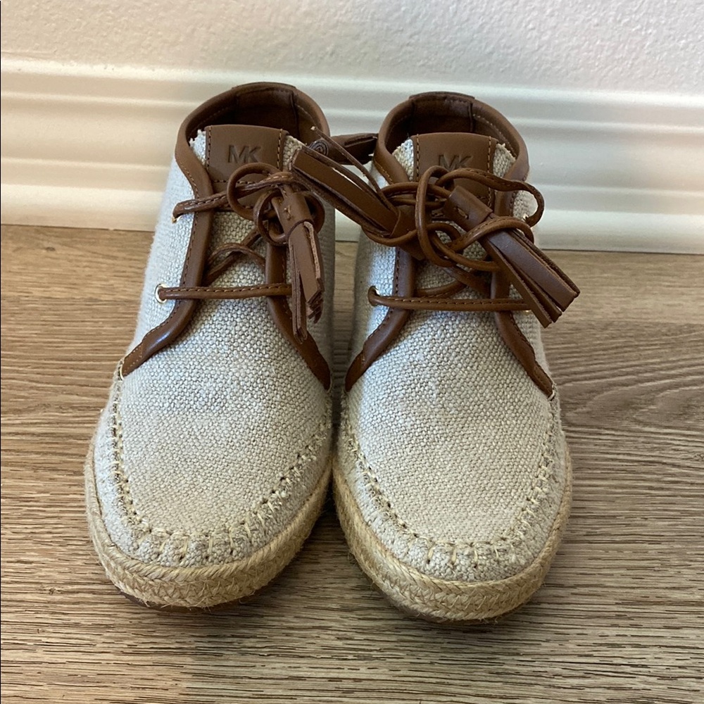 Michael Kors Kendrick Lace Up Wedge Shoes